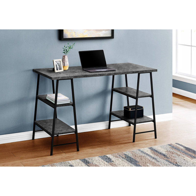 Computer Desk, Dark Gray/Black