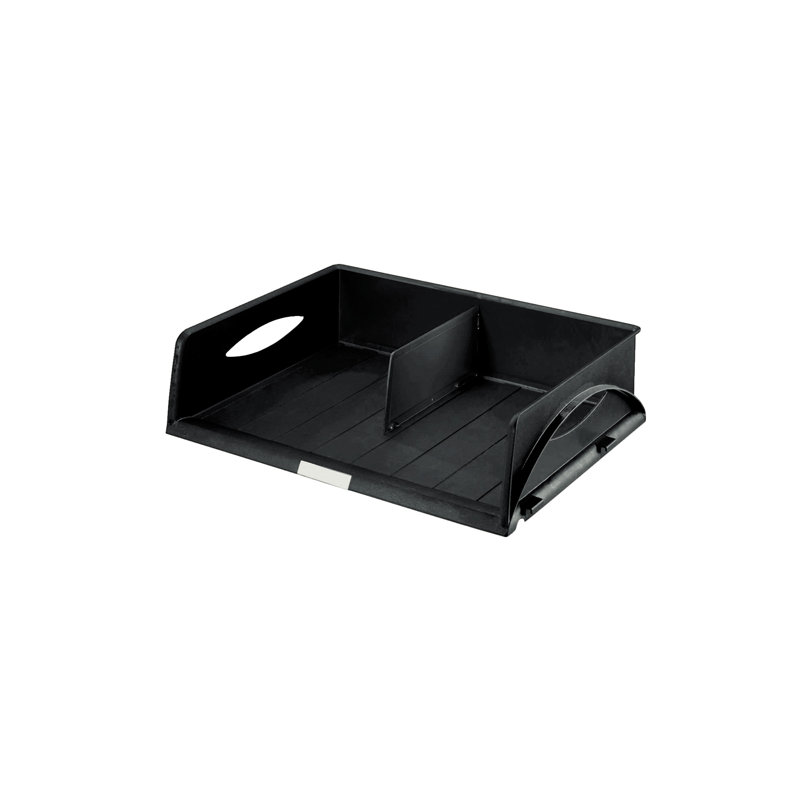 Plastic Paper Organiser, Black