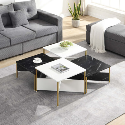 Ensemble de 4 tables basses gigognes Modern Mid-Century