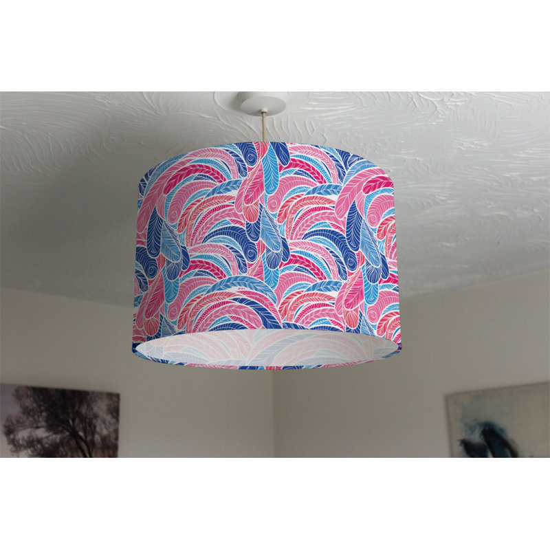 Cotton Drum Lamp Shade ( Uno ), 25cm H x 40cm W x 40cm D