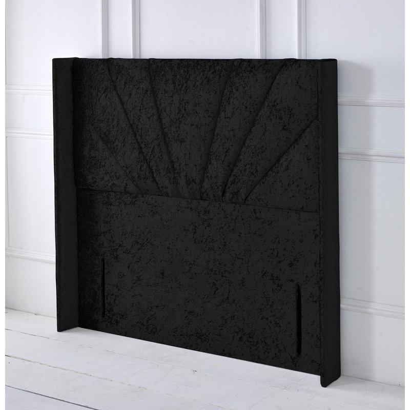 Upholstered Headboard, Black, Single (3')