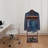 Walnut Freestanding Sturdy Base Wooden Suit Clothes Coat Stand With Drawer