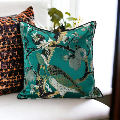 Animal Print Silk Reversible Pillow Cover