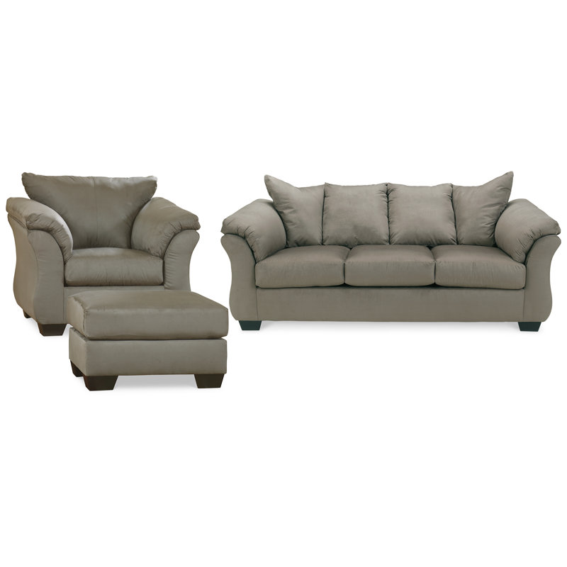 Canapé, fauteuil et repose-pieds Darcy