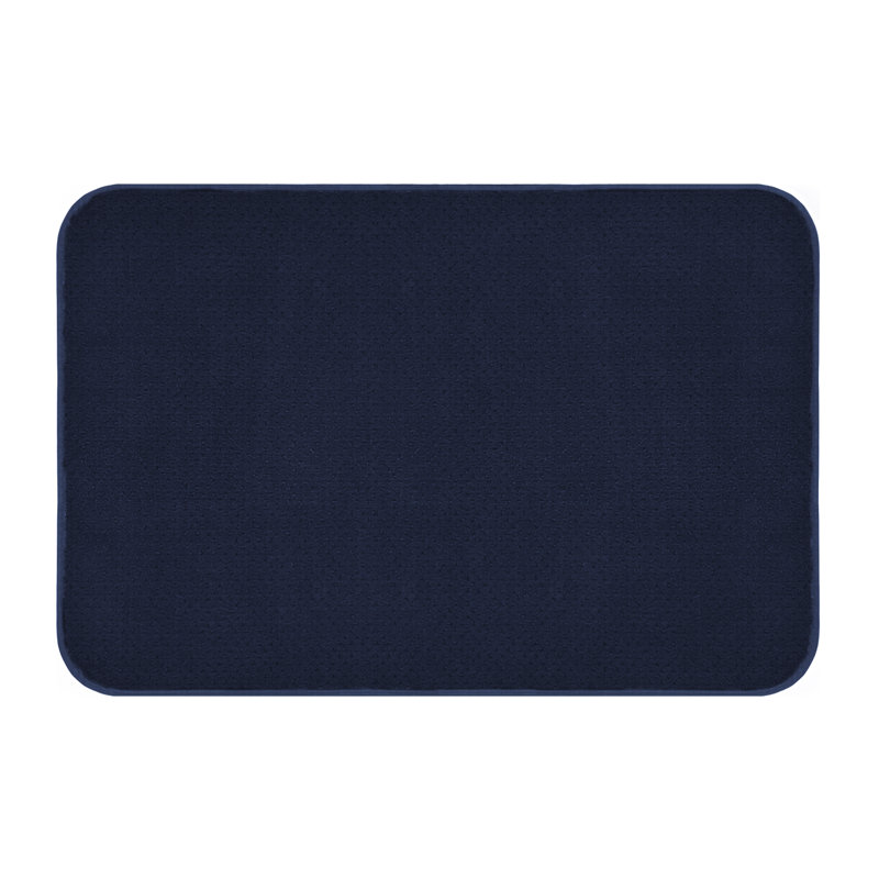 Skid-Resistant Carpet Indoor Area Rug Floor Mat - Navy Blue - Many Other Sizes To Choose From, Rectangle 2' x 3'