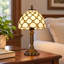 Lampe de table en verre coloré de style Tiffany 13,4 po (ampoule incluse)