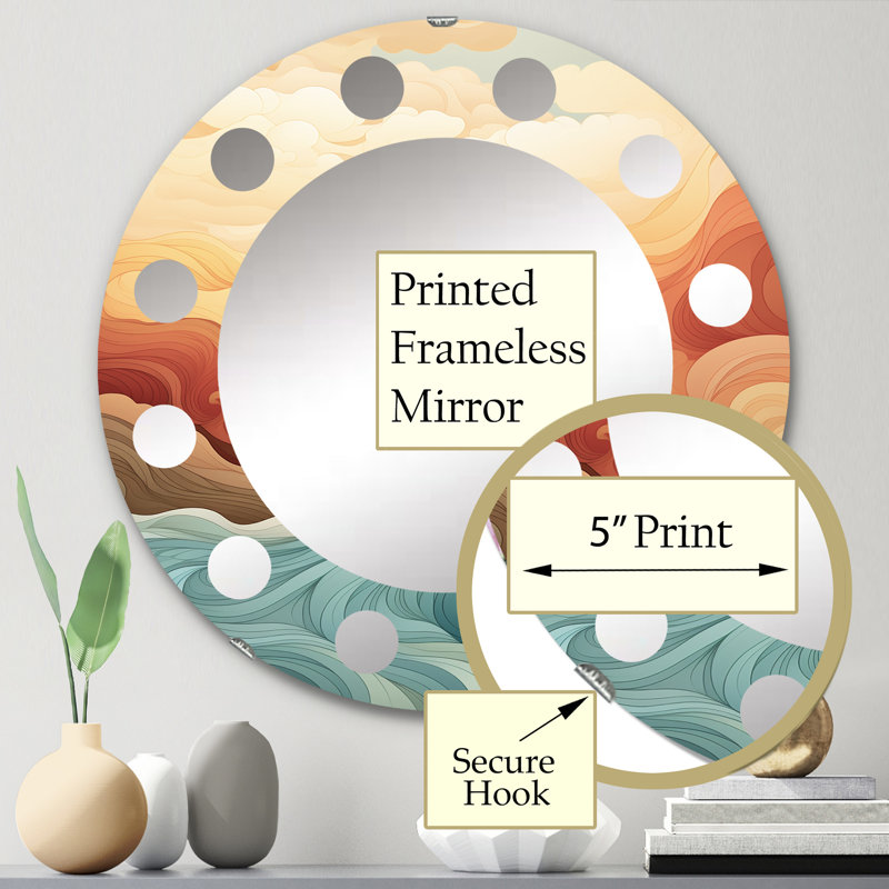 Miroir mural Alfonzie, 24 po x 24 po