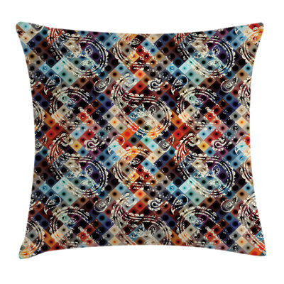 Retro Design Background  Indoor / Outdoor Paisley 26" Throw Pillow Cover