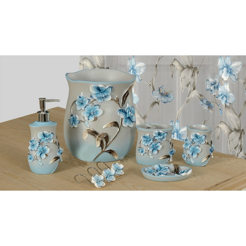 Janette Ceramic / Porcelain Bathroom Accessory Set