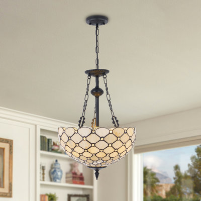 16" Mid-century Modern 3 - Light Dimmable Chandelier