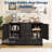 47" Farmhouse Sideboard Buffet Cabinet-1837157489