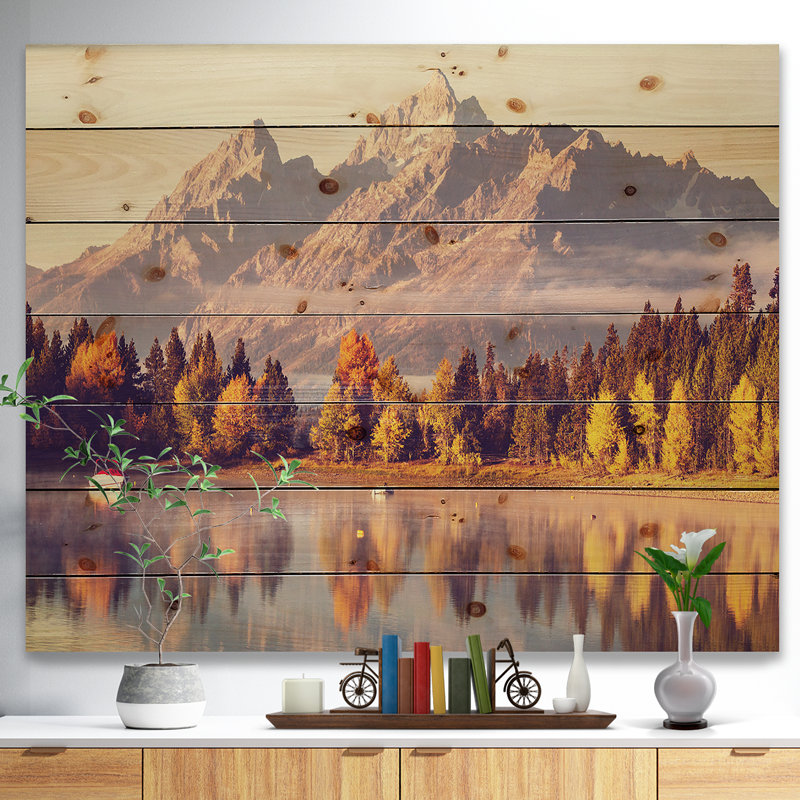 Parc national de Grand Teton Parc national de Grand Teton - photographie sur, H 8 po x l 12 po x P 1 po