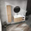 Meuble-lavabo mural 42 po avec lavabo et armoire latérale 42 po