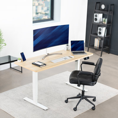 Structure de bureau électrique à moteur simple