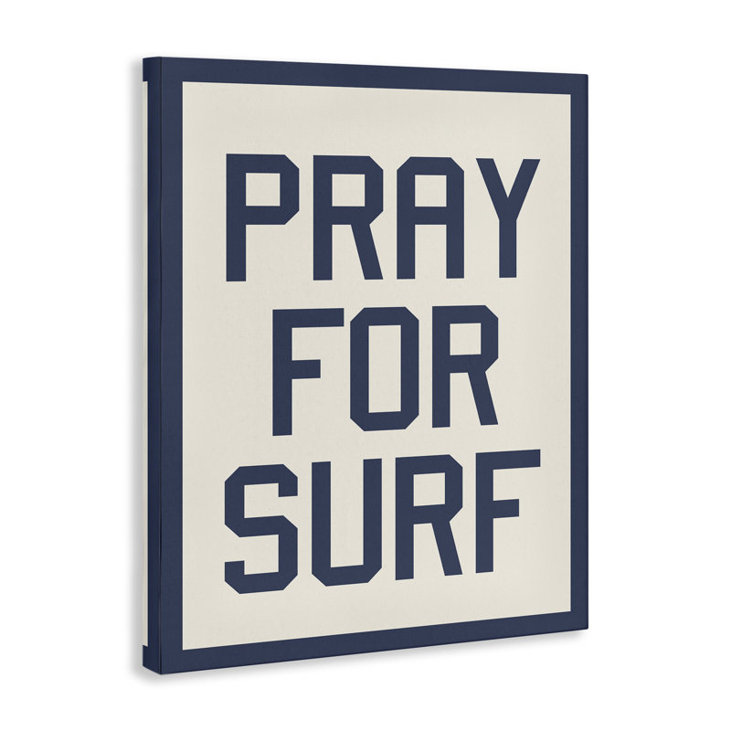 «Trinx Pray For Surf», art de la giclée encadrée par Daphne Polselli, H 40 po x l 30 po x P 1,5 po
