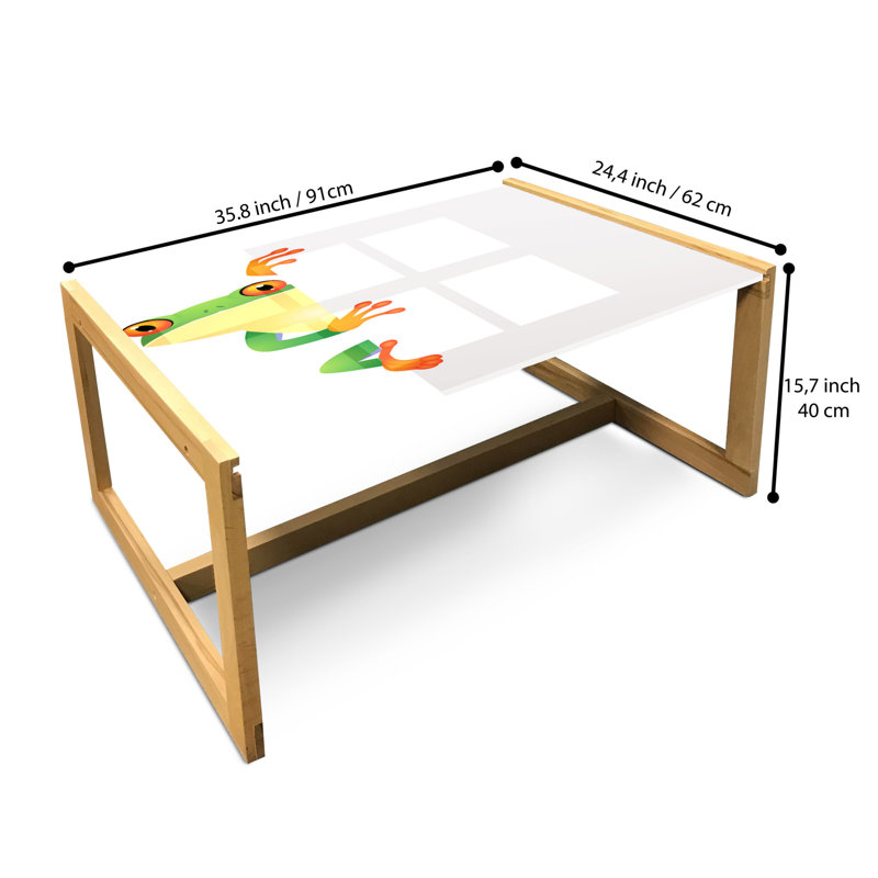 Jahmya Sled Coffee Table, 40cm H x 91cm W x 62cm D