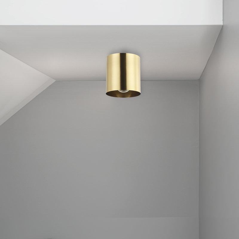 Plafonnier encastré 1 lumière Caisi, Doré