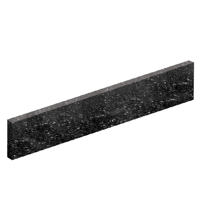 Engineered Quartz 22-in Left-Hand Side Splash, Black