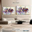 Courir avec des chevaux colorés, impression sur toile-98865520