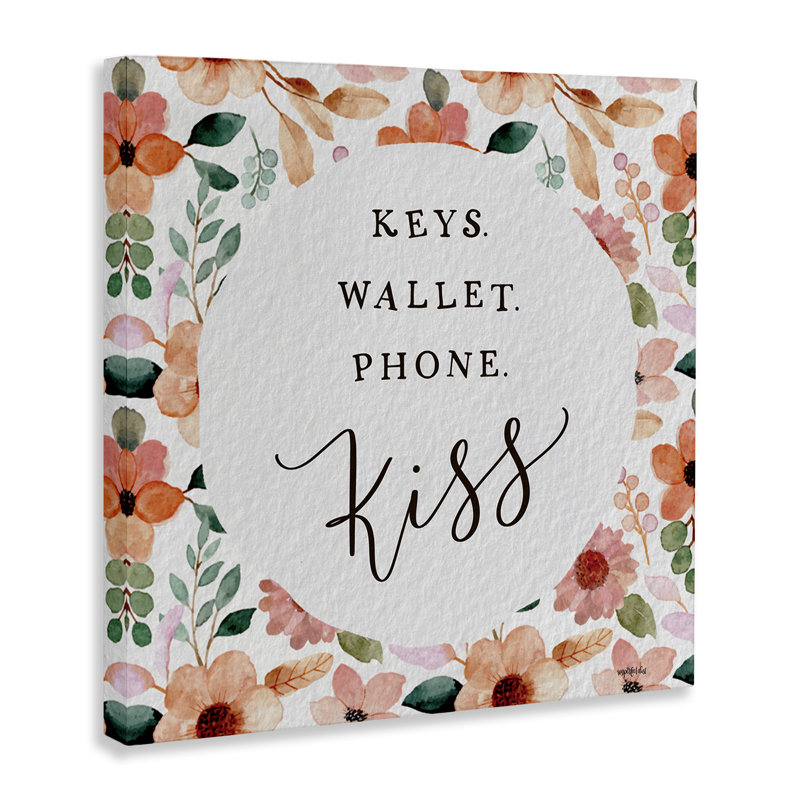 Art mural sur toile Keys Wallet, H 24 po x l 24 po