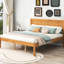 Lit plateforme en chêne avec tête de lit pour grand lit, base en lattes de bois robustes, cadre de chambre à coucher sans sommier requis, support, ressort, choix sophistiqué-1744463623-1744463616