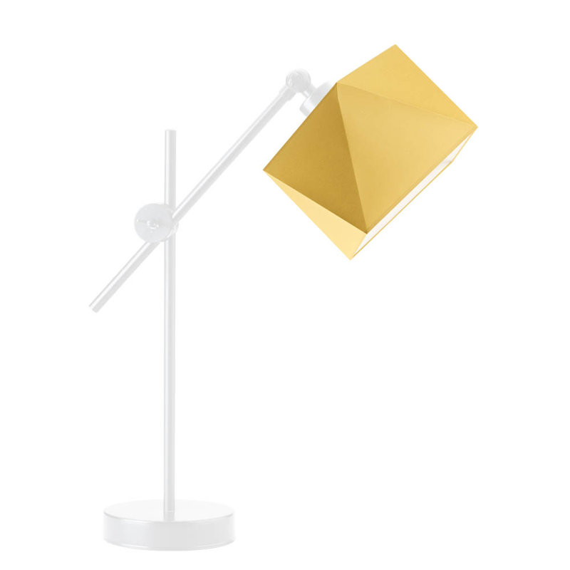 Birrell Adjustable Metal Desk Lamp, Mustard