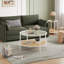 78cm Glass Top Console Table-134489773-134489775-134489776