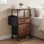 Vintage 2-Drawer Filing Cabinet with Casters