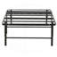 Base de lit plateforme en métal - Base de lit simple pour sommier, noir-1117992794