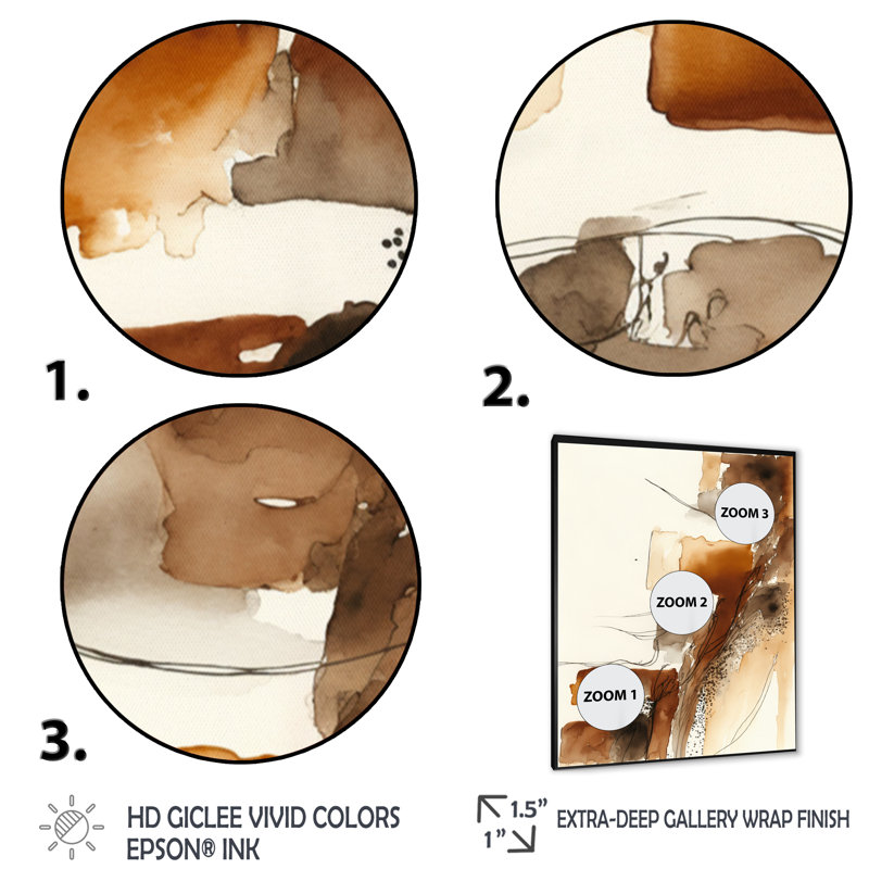 Canyon Ridge Explorations I - reproduction sur toile, Impression noire sur toile encadrée, L 12 po x H 20 po