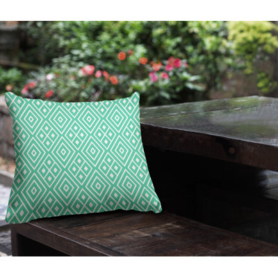 Aima Geometric Outdoor Reversible Throw Pillow