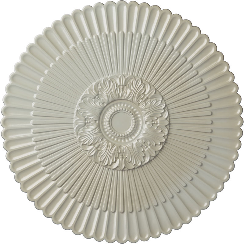 Endurathane Nexus Ceiling Medallion, 41"OD x 1 5/8"P Fits Canopies up to 7 1/4"), Hand-Painted Flash Blue Finish, Flash Blue
