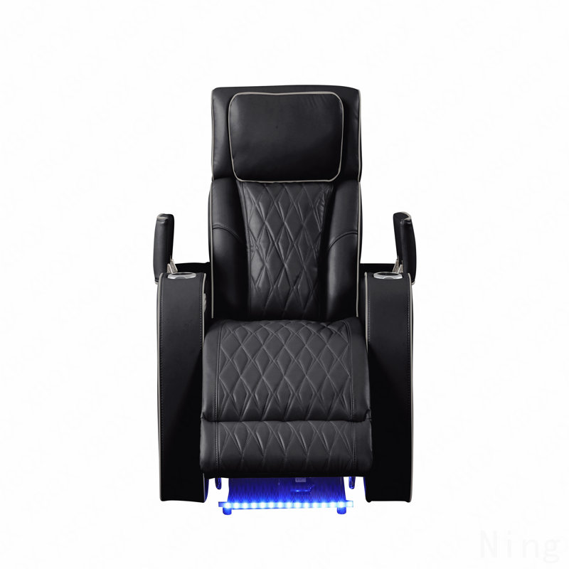 Fauteuil inclinable en bois Fortuner, Noir