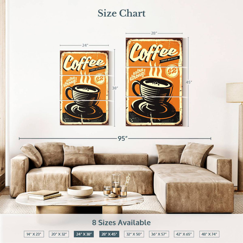 Yarlin Coffee Finest Selection, 38" H x 24" W