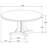 Auburn Natural Light Brown Dining Table