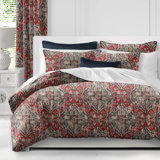 Tangier Red/Blue Linen Set Comforter Set