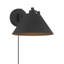 Applique murale 1 lumière Meridian en noir mat-1347320697-1347320702