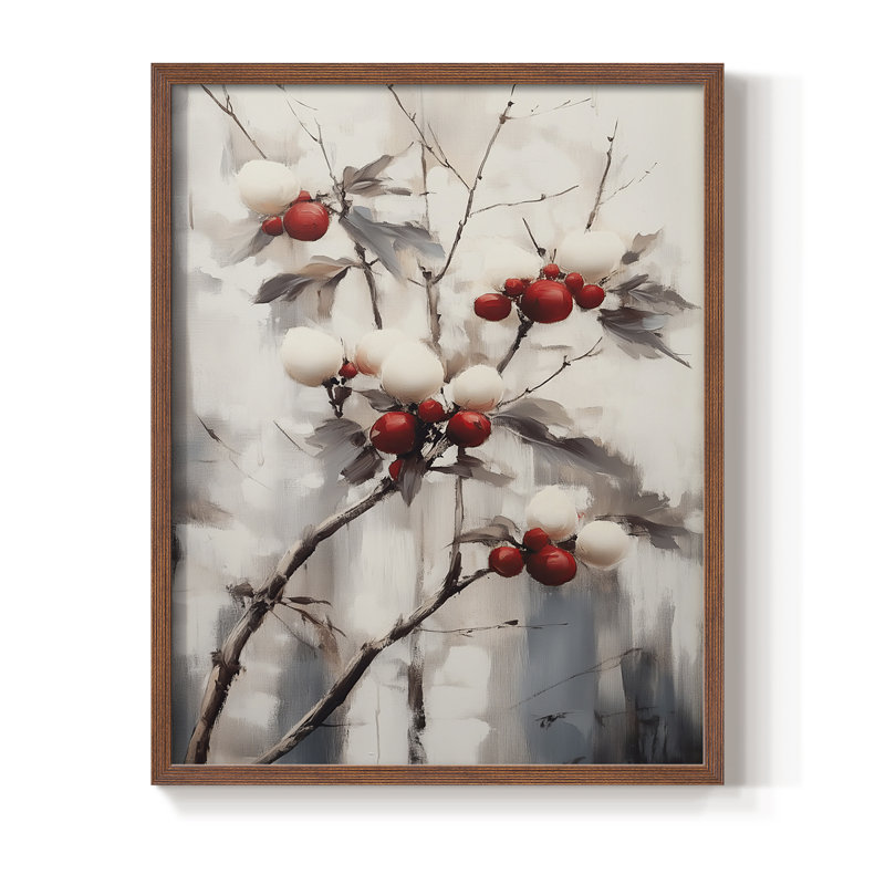 «Christmas Holiday Art», série 2-CCGCLI, reproduction d'art encadrée - bois massif, H 11 po x l 9 po, Noyer