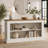 63" Console Table, Long Entryway Table Sofa Table With Storage