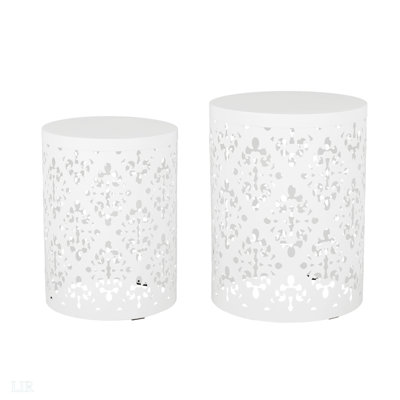 Metal S/2 End Table， Modern Design, End Table