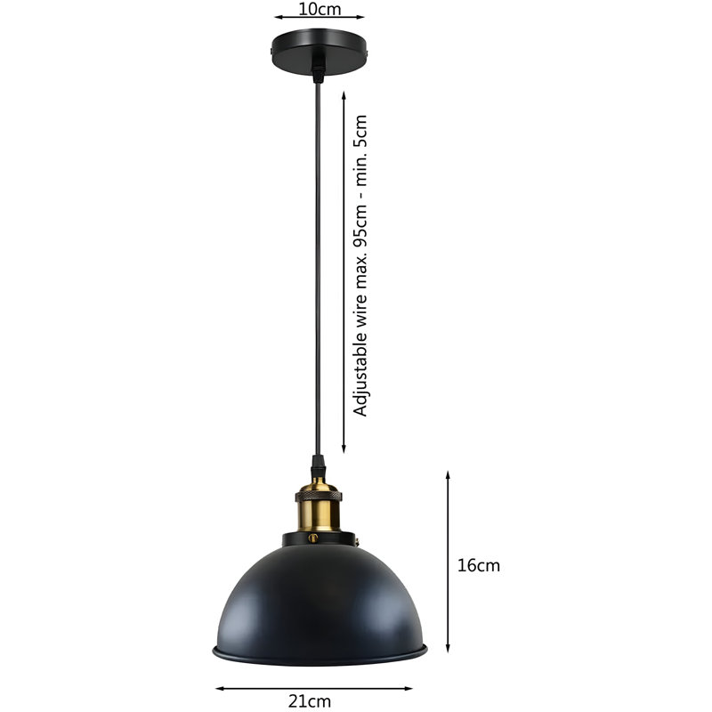 Baun 1 - Light Black Pendant