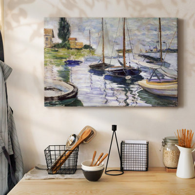 Boats at Petit-Gallery Wrapped Canvas