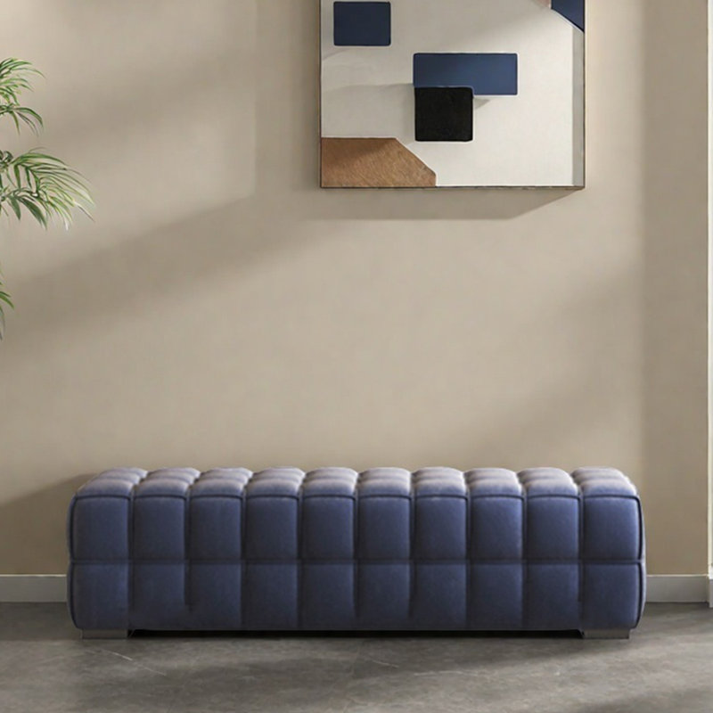 Banc, vestiaire, banc à langer, Bleu foncé, H 16,54 po x l 68,9 po x P 21,65 po