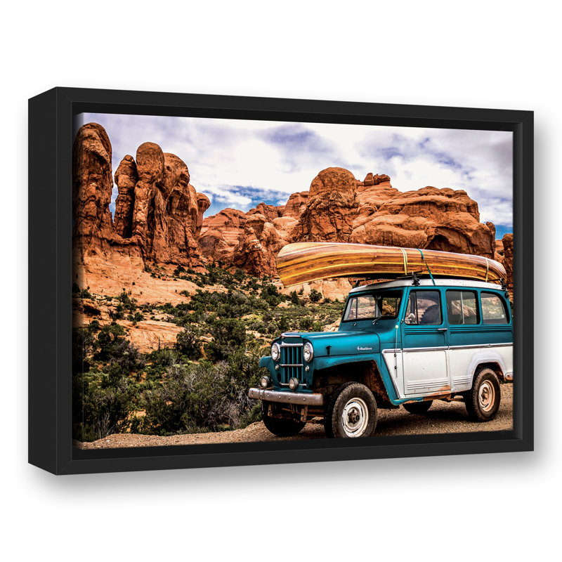 " Adventuring Jeep ", 13.75" H x 17.75" W x 1.75" D