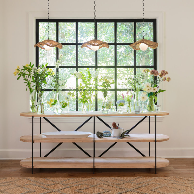 Provence Cafe Pendant, 7.5" H x 15.25" W x 15.25" D
