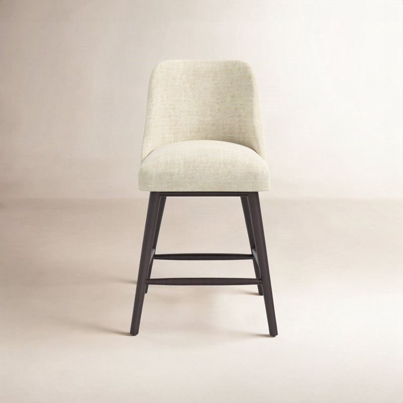Tabouret de bar et de comptoir Gallie, Tabouret de comptoir (hauteur de siège de 27 po), Tweed Sustain® toile Milsap