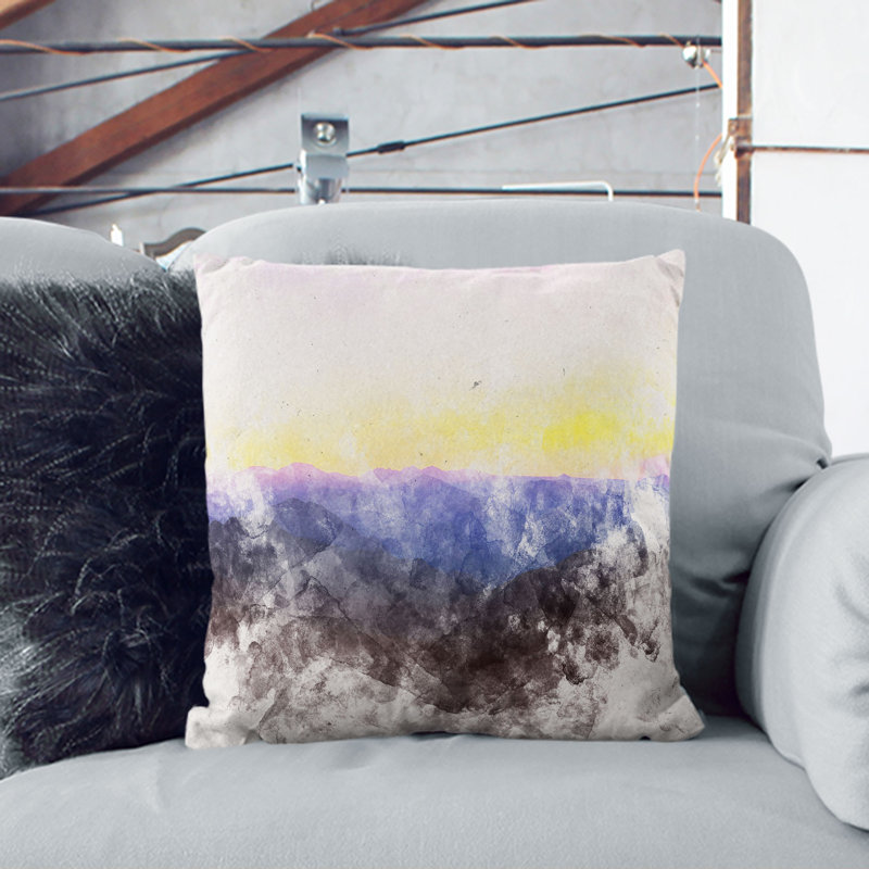 Sunrise over the World Cushion with Filling, 40cm H x 40cm W x 15cm D