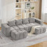 Ensemble de canapé modulaire avec repose-pieds, canapé modulaire sans cadre