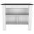 White And Onyx 2-Piece Kitchen Set, Kitchen Island And Pantry Cabinet