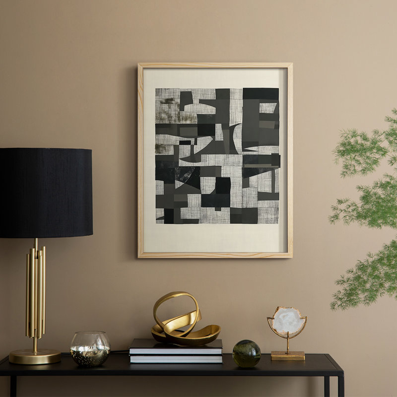 Série ABSTRACT DCCDXCI, reproduction encadrée - bois massif, H 21 po x l 17 po